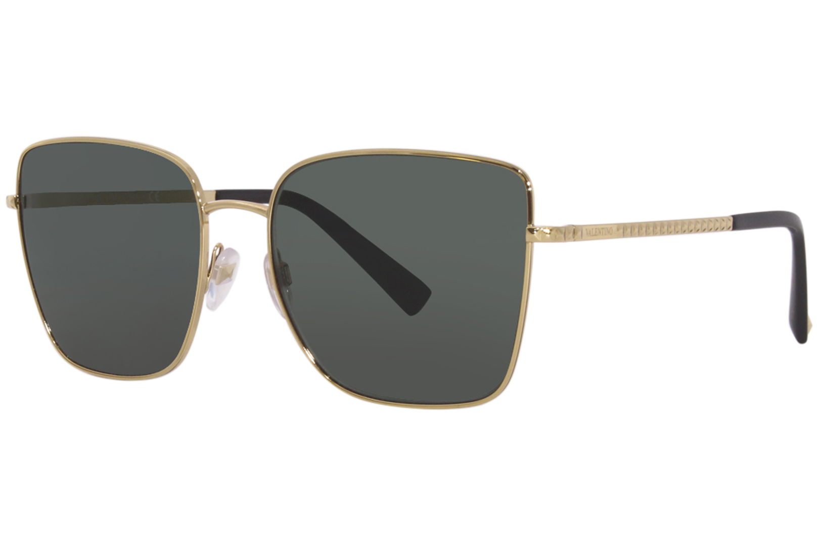 Valentino VA/2054 3002/71 Sunglasses Women's Gold/Green Butterfly Shape 57mm