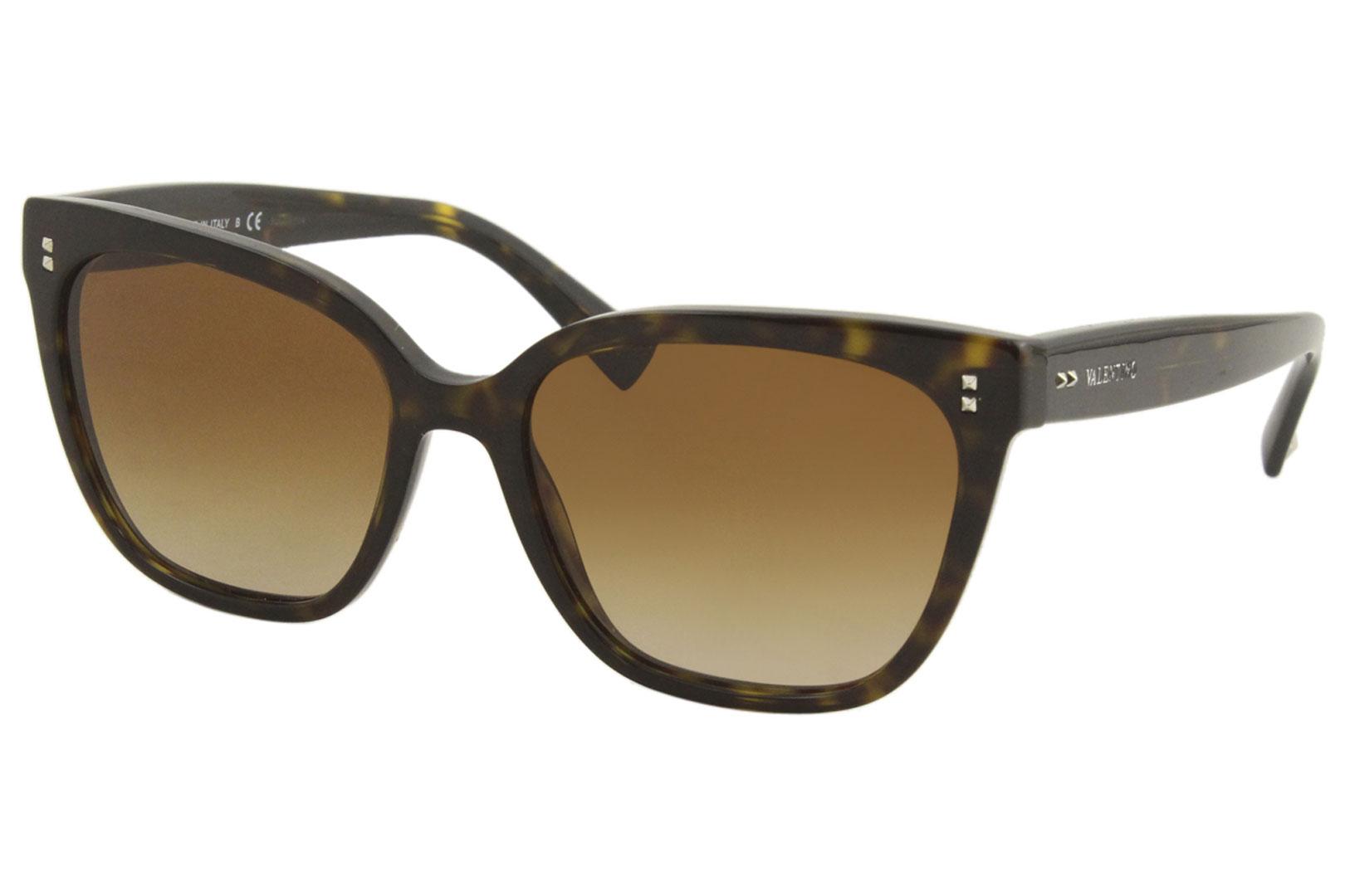 EAN 8056597125666 product image for Valentino Women's VA4070 VA/4070 5002/13 Havana Fashion Square Sunglasses 55mm - | upcitemdb.com