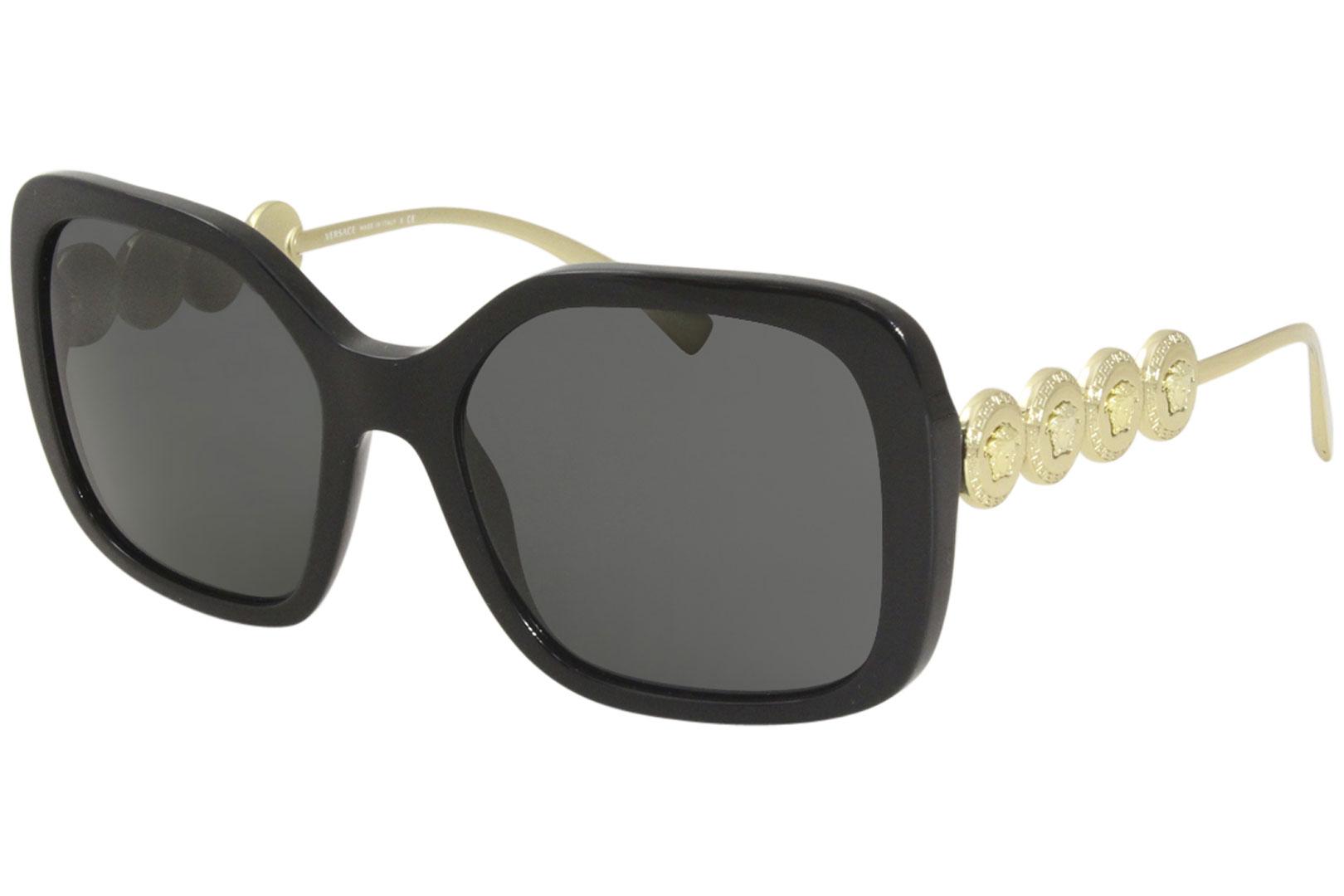 Versace VE2232 Sunglasses Women's Fashion Pilot w/Neck Strap