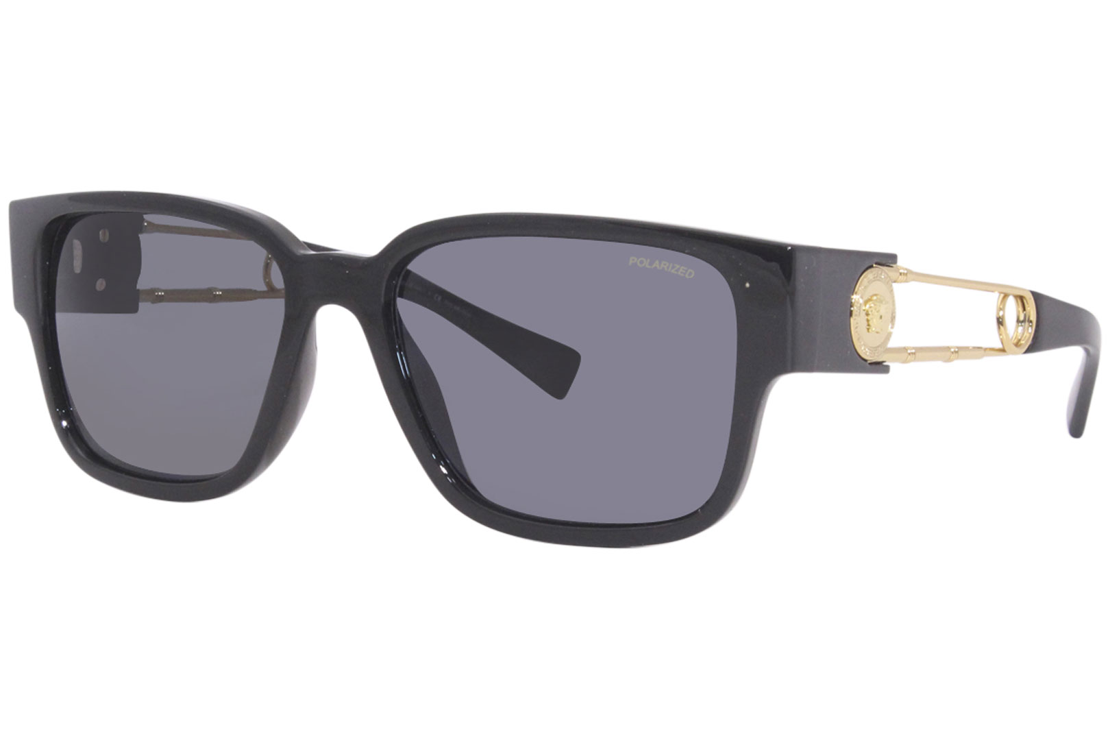 Versace Man Sunglasses, Polarized HAVANA Lenses Metal Frame 2199, Authentic
