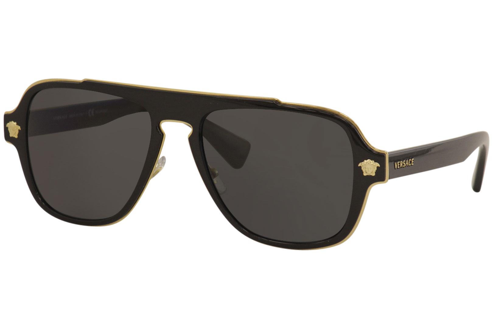 Versace Medusa Charm Men's VE2199 VE/2199 Fashion Pilot Sunglasses ...