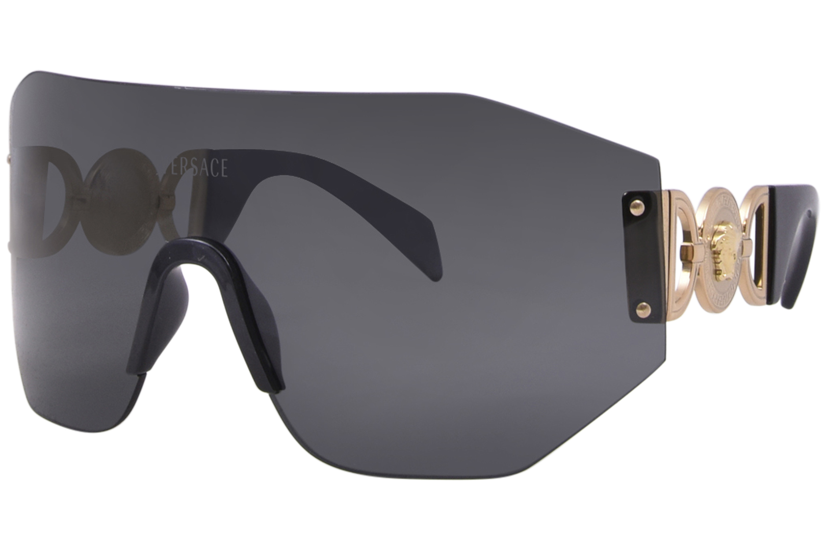 EAN 8056597843447 product image for Versace VE2258 100287 Sunglasses Dark Grey/Dark Grey Shield 45 145 125 - Lens-45 | upcitemdb.com