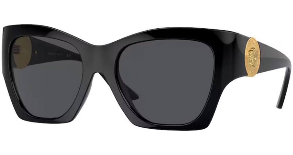 EAN 8056597894807 product image for Versace VE4452 GB1/87 Sunglasses Women's Black/Dark Grey Square Shape 55 19 135  | upcitemdb.com