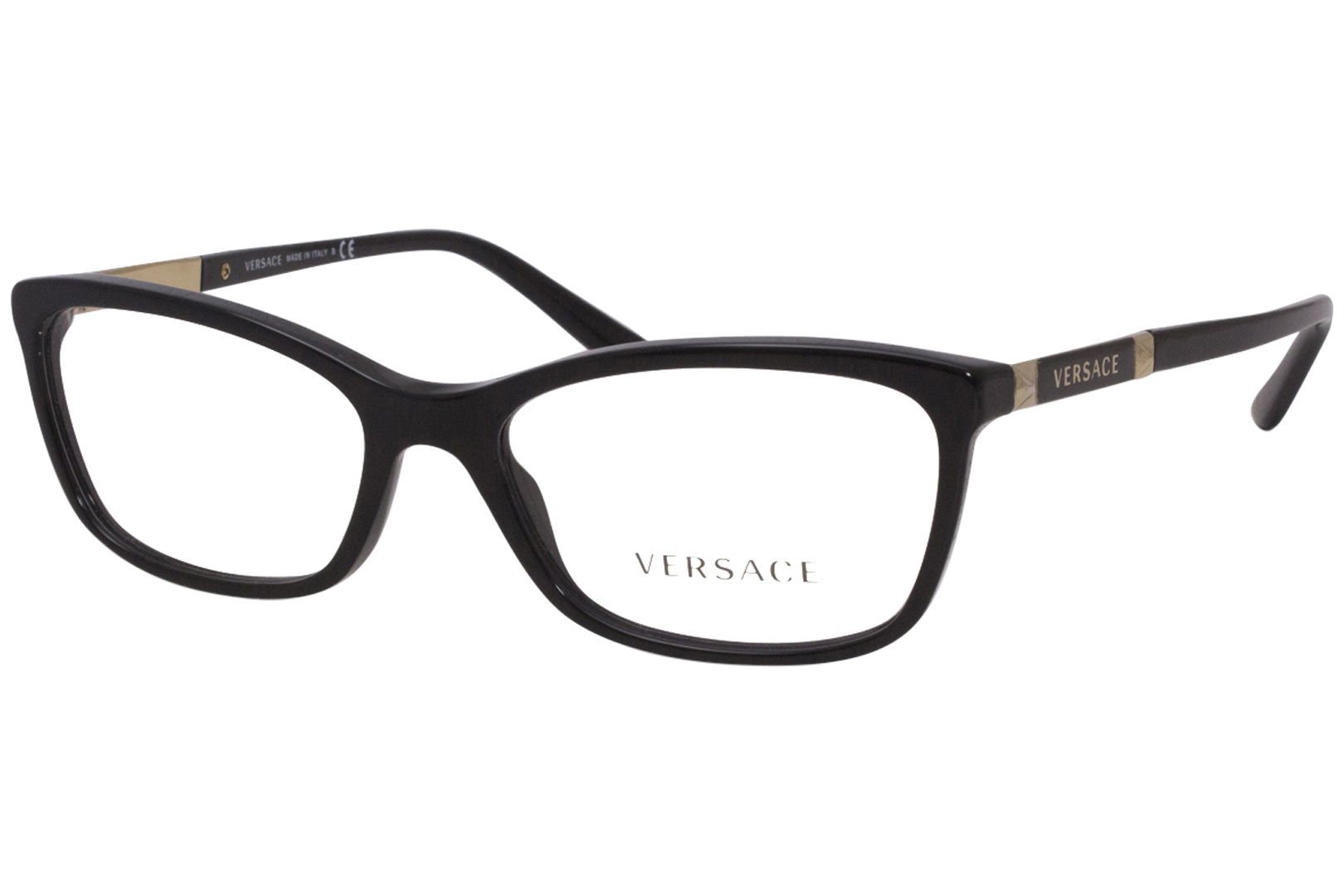 Versace Eyeglasses Womens Ve3186 Gb1 Black 52 16 140mm 