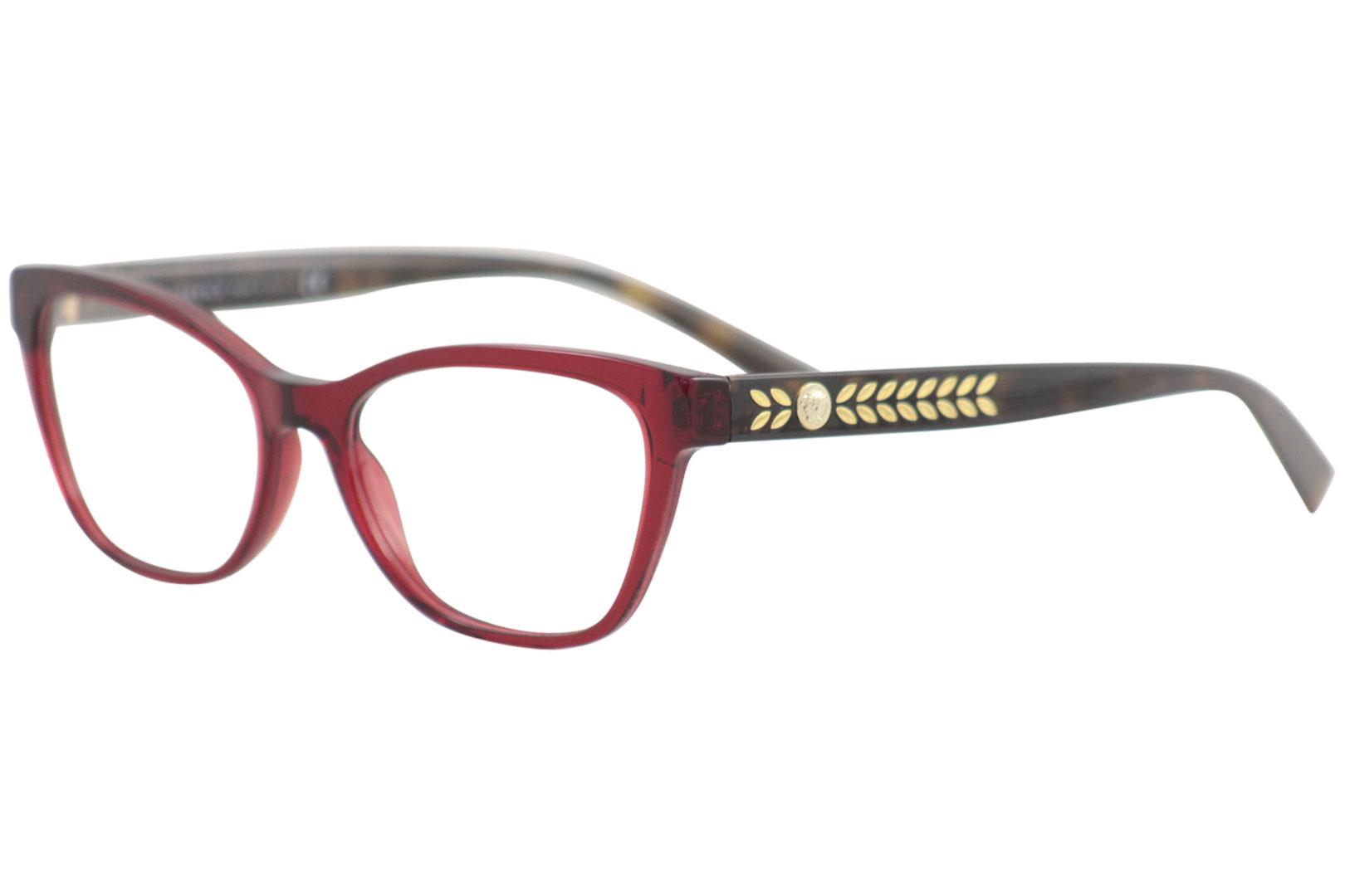 EAN 8053672952582 product image for Versace Eyeglasses Frame Women's 3265 388 Transparent Red/Gold 54 16 140mm - Len | upcitemdb.com