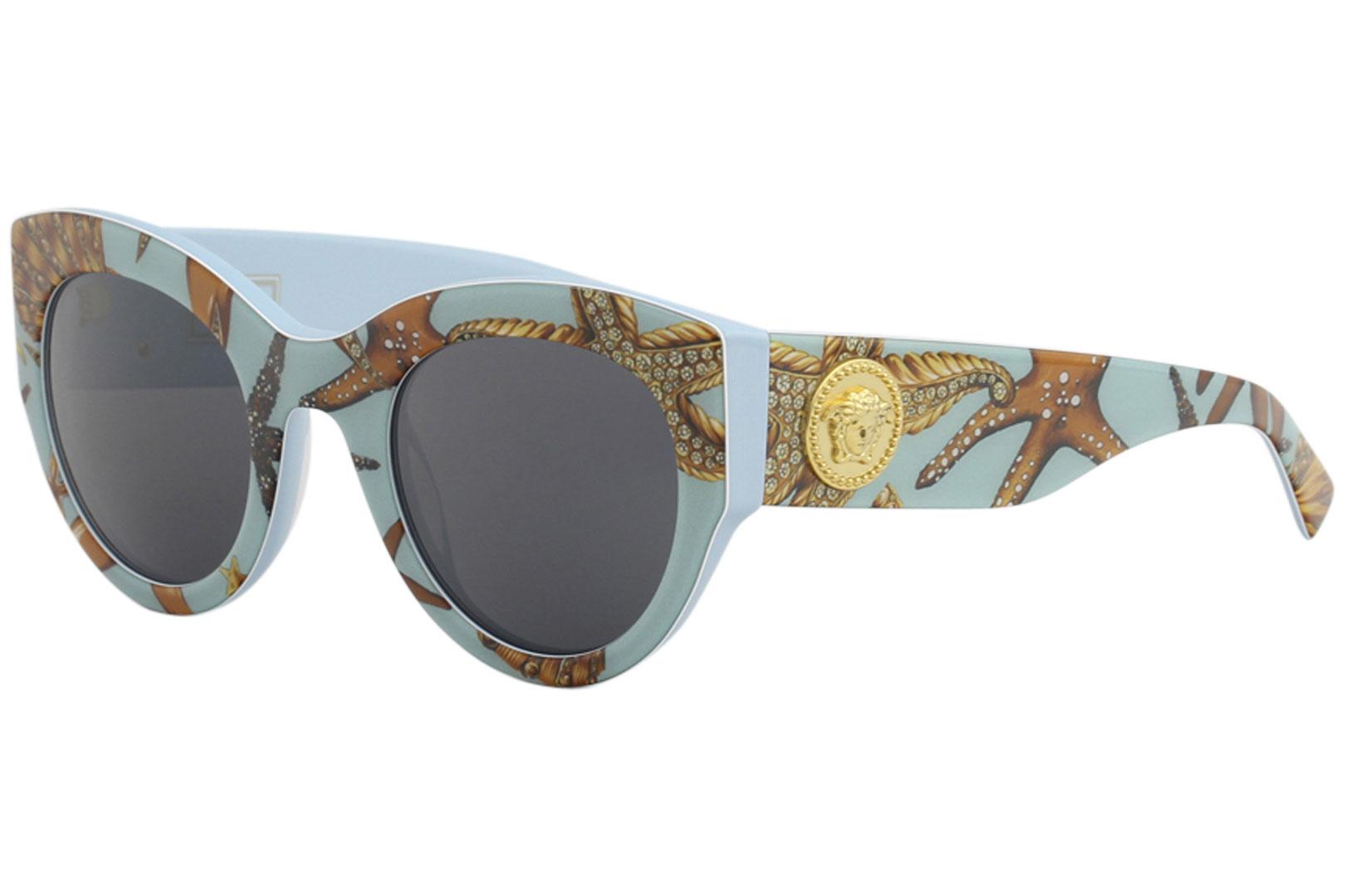 EAN 8053672892079 product image for Versace Women's VE4353 VE/4353 5284/87 Seastar/Azure Cat Eye Sunglasses 51mm - B | upcitemdb.com