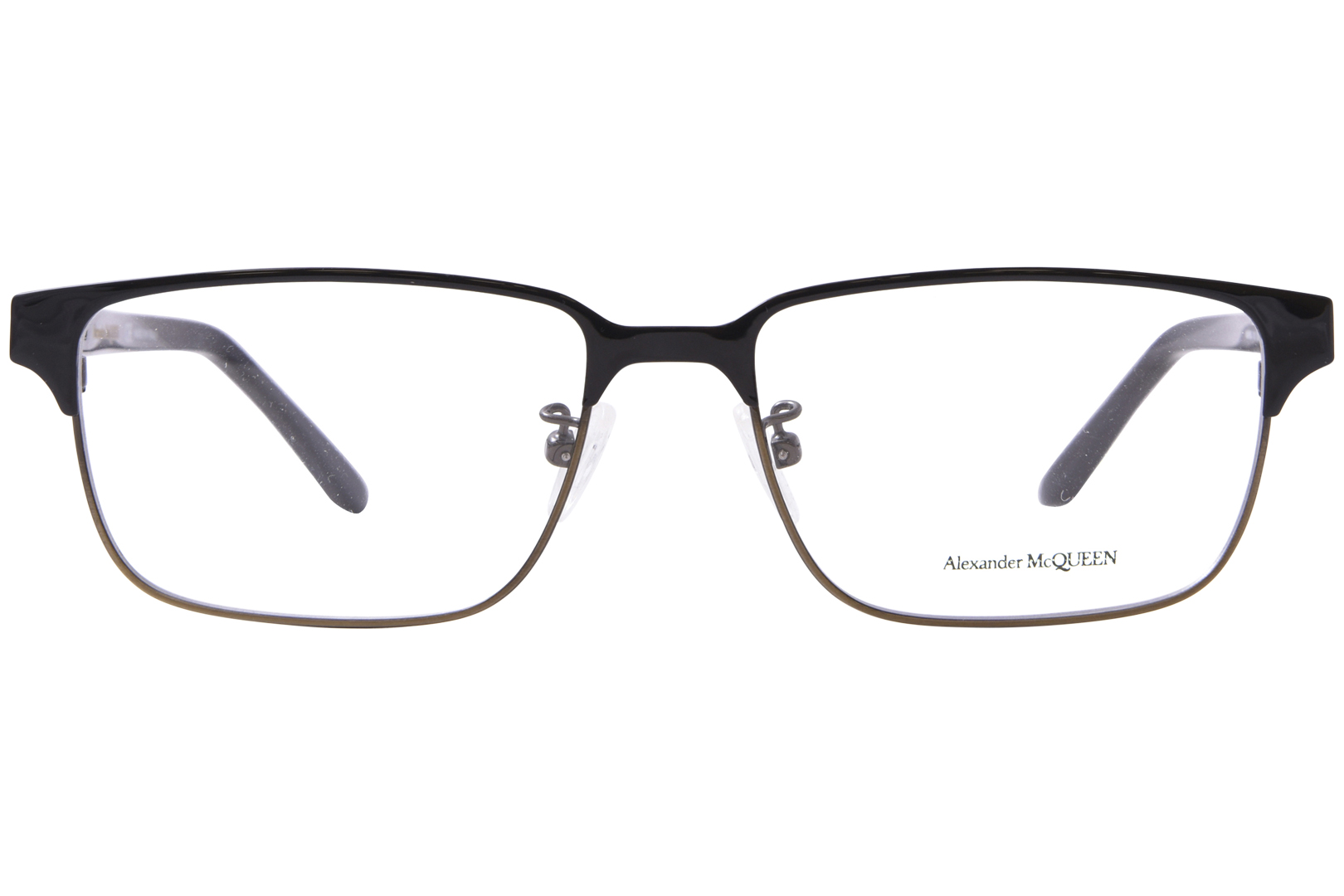 Alexander McQueen AM0346O Eyeglasses Men's Full Rim Rectangle Shape ...