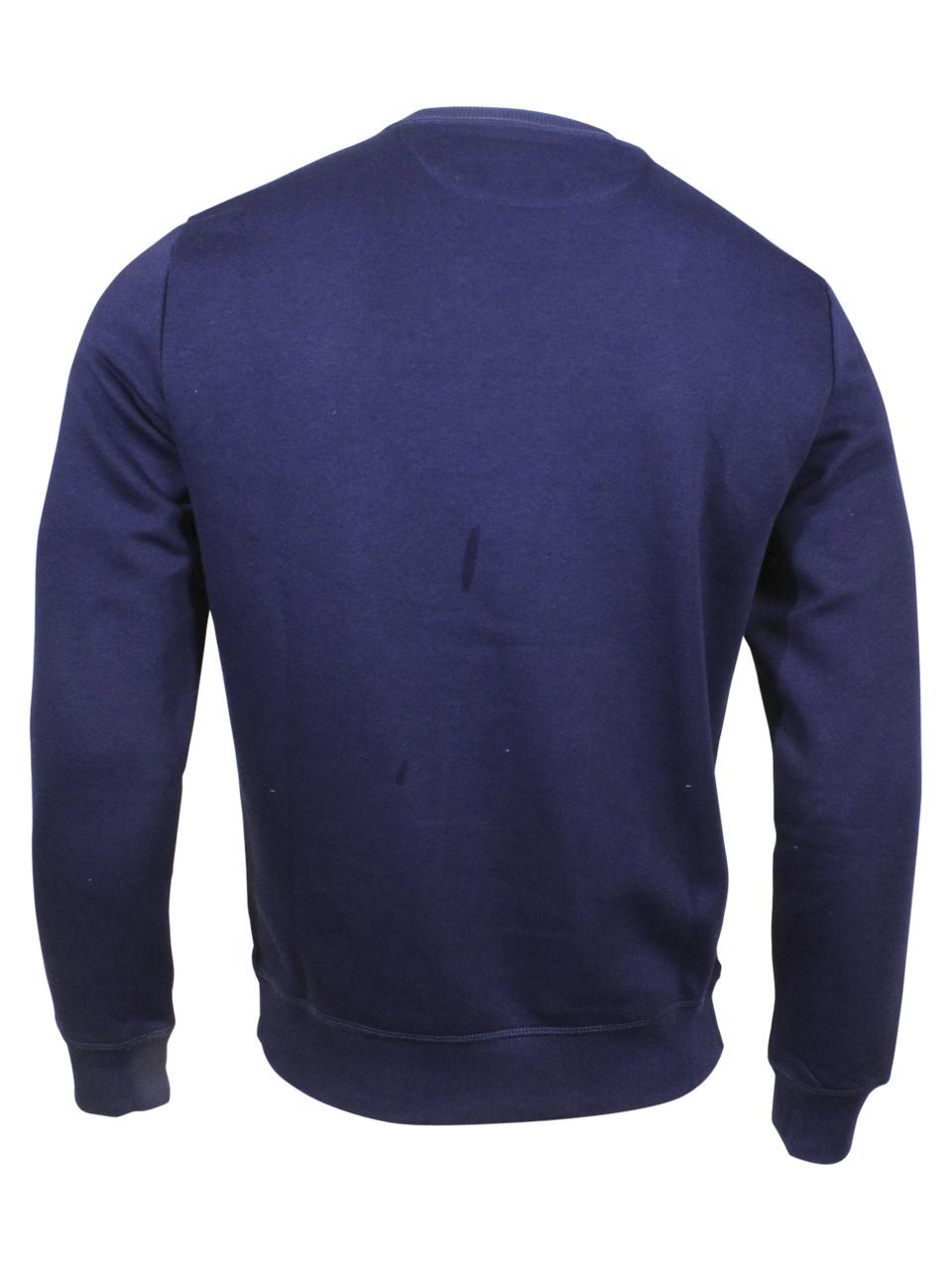 Calvin Klein Men's Monogram Logo Crew Neck Sweatshirt (Peacoat, Medium) :  : Fashion