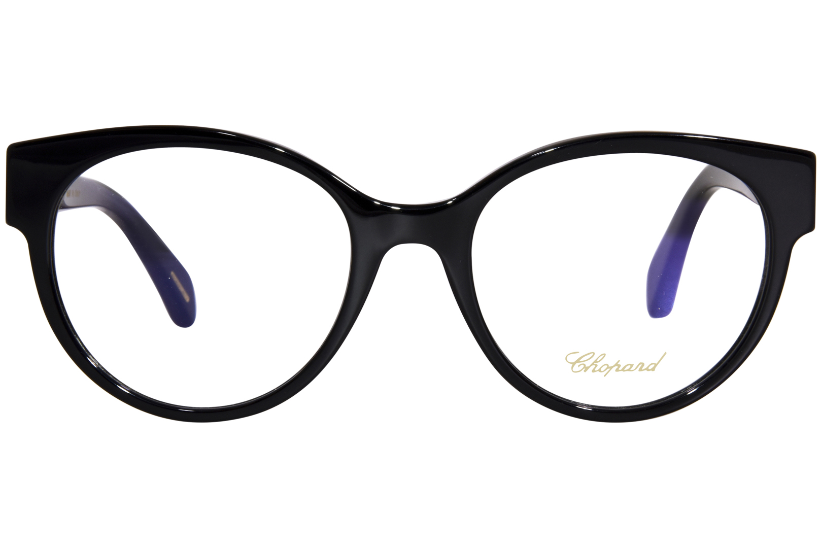 Chopard VCH350S 0700 Eyeglasses Women s Black Full Rim Cat Eye 53