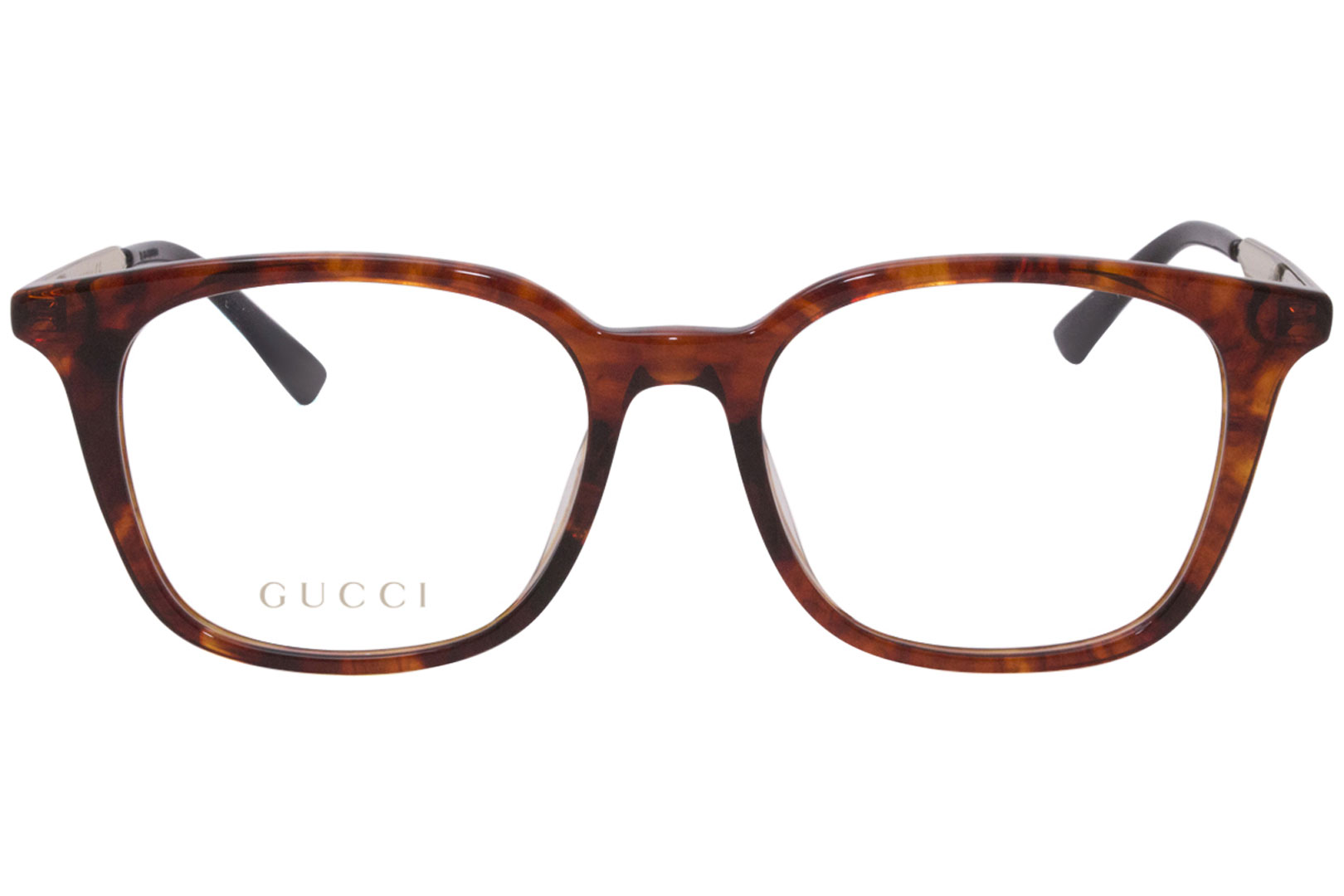 Gucci Eyeglasses GG0831OA 002 Havana/Gold 52-18-145mm | JoyLot.com