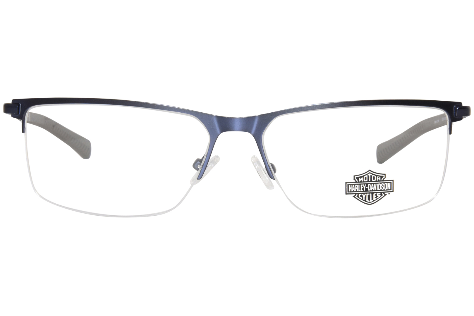 Harley Davidson Hd0979 091 Eyeglasses Mens Matte Blue Semi Rim 59 16 145 0207