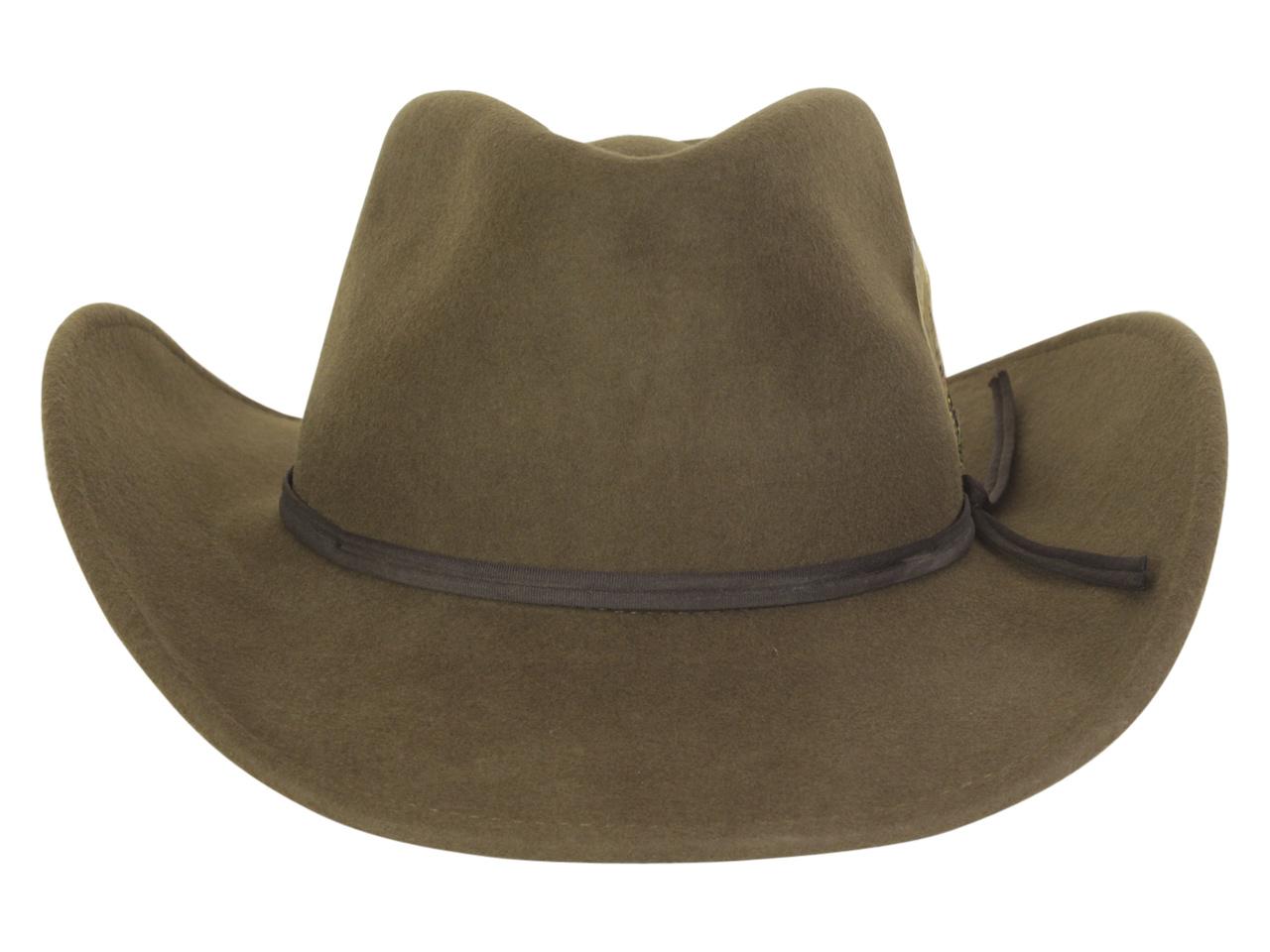 Henschel Men's U-Shape-It Pecan Wool Felt Outback Hat Sz: M | JoyLot.com