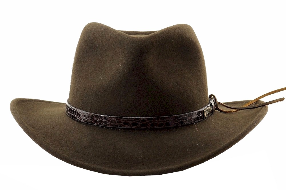 Indiana Jones Men's Crushable Wool Felt Outback Hat | JoyLot.com