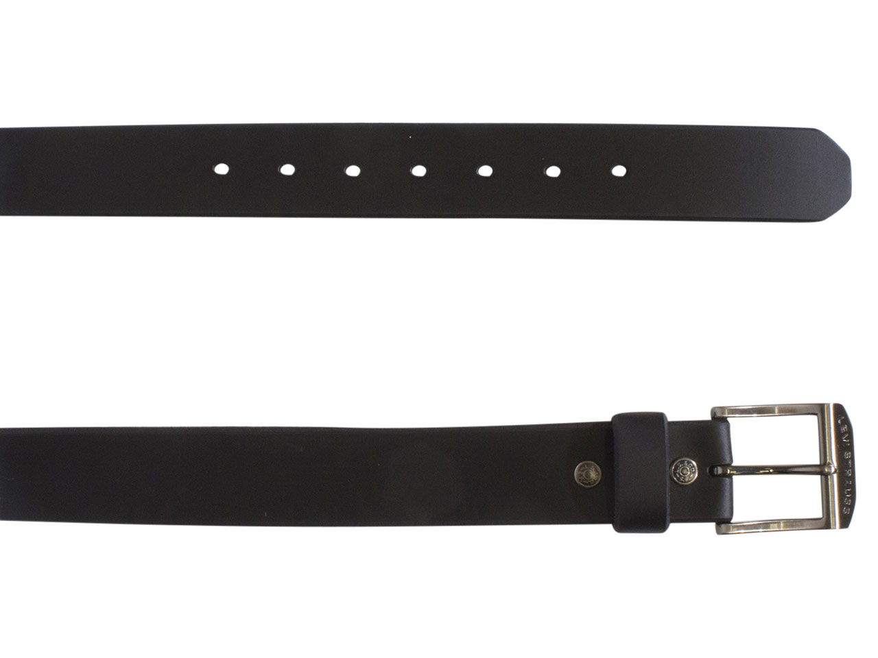 Levi's Men's Genuine Bridle Leather Belt Beveled Edge Black Sz: 30 ...