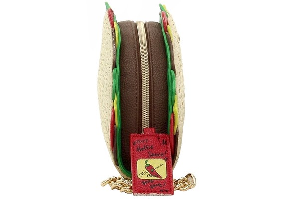 betsey johnson taco clutch