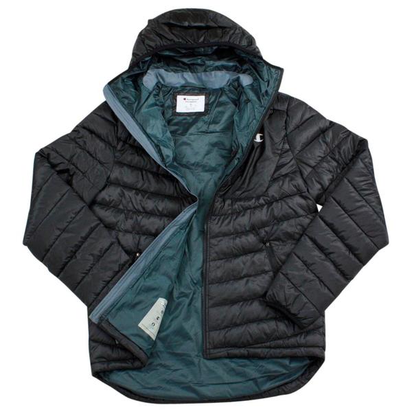 men's champion insulated hooded puffer jacket