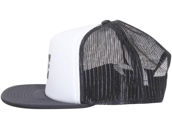 DC Shoes Men\'s Gas-Station-Trucker Snapback Adjustable Hat Cap White/Black