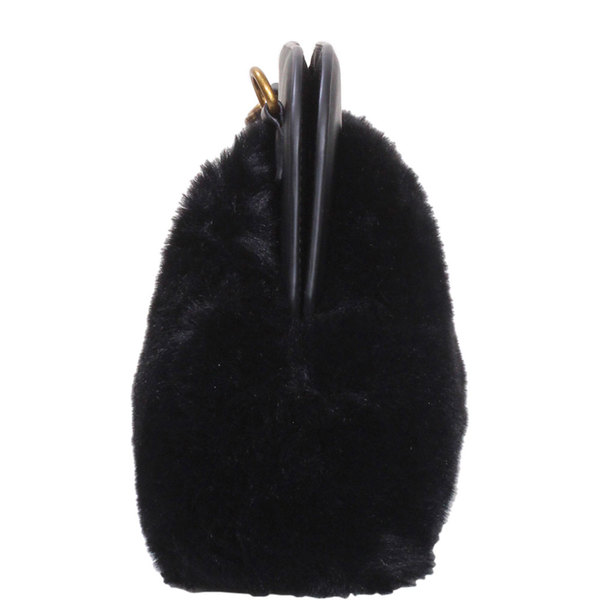 Faux Fur Purse/Bag with Ball Clasp Fastening – Urban Mist UK