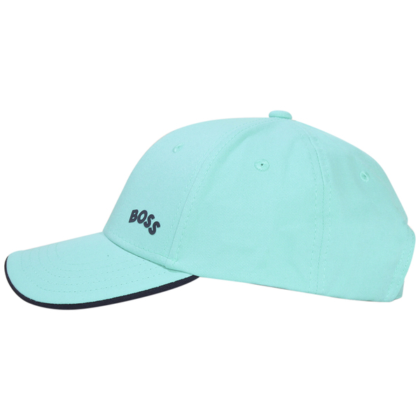 Hugo Boss Mens Cap-Bold-Curved Baseball Cap Open Green Strapback Hat(One  Size)