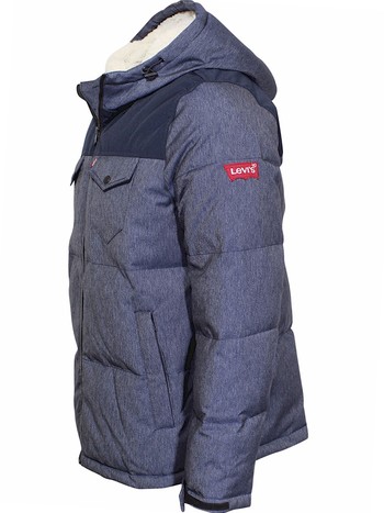 Levi's hooded water resistant heavyweight puffer jacket online