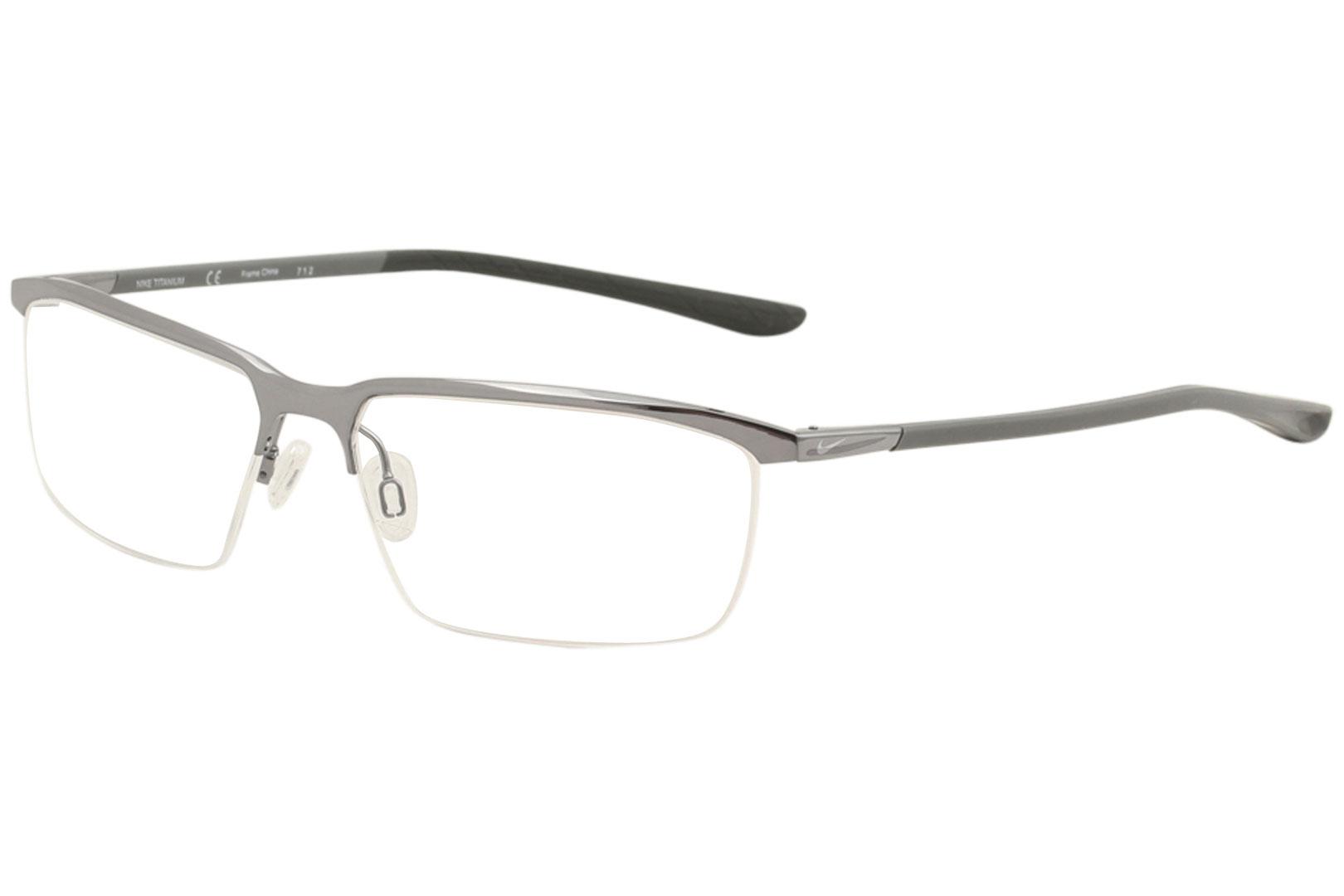 Nike Men S Eyeglasses 6071 Half Rim Titanium Optical Frame