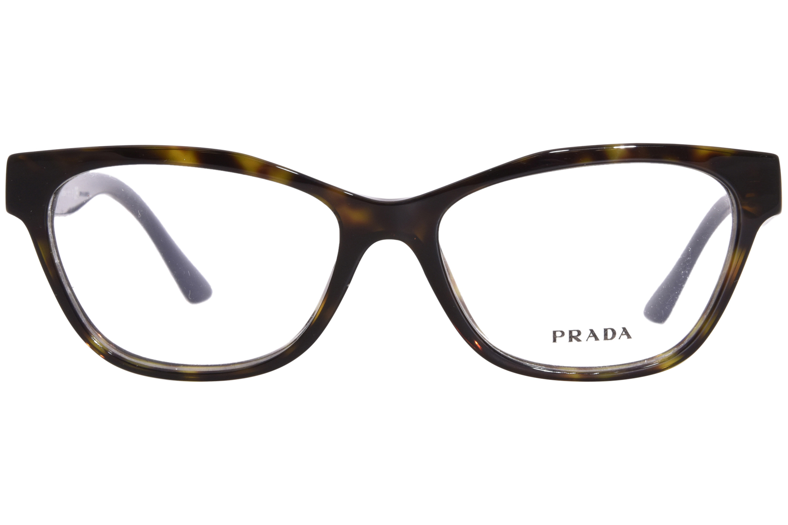 Prada Pr 03wv 2au1o1 Eyeglasses Womens Havana Full Rim Cat Eye 53 16 140mm