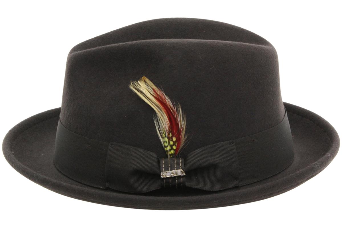 scala classico men's crushable wool felt fedora