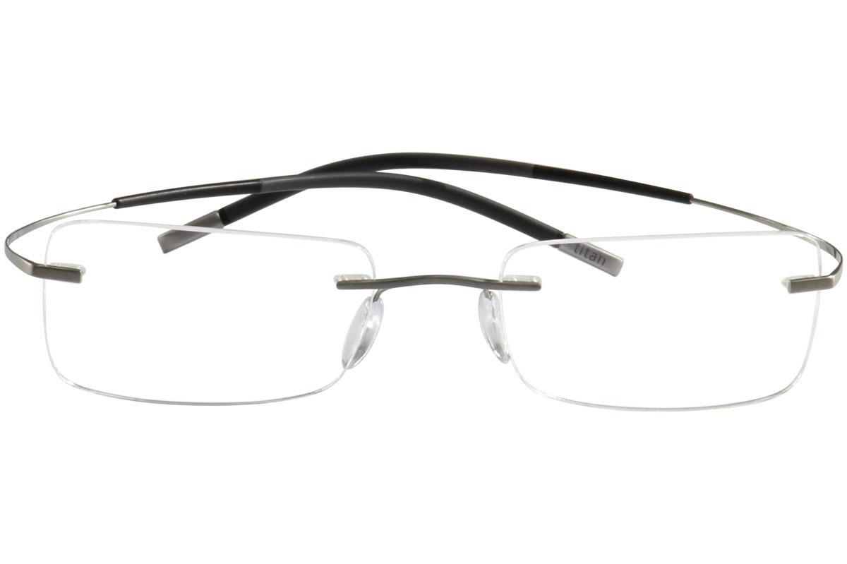 Silhouette Eyeglasses Titan Minimal Art Icon Chassis 7581 Rimless Optical Frame