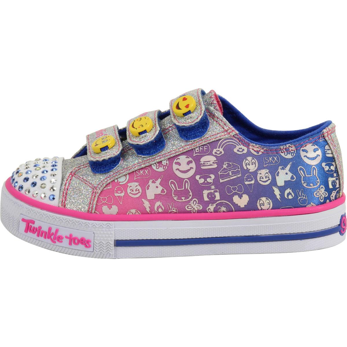 Skechers Little Girl's Twinkle Toes Expressionista Light Up Emoji ...