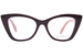 Alexander McQueen AM0305O Eyeglasses Frame Women's Full Rim Cat Eye