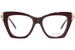 Alexander McQueen AM0376O Eyeglasses Women's Full Rim Cat Eye