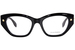 Alexander McQueen AM0410O Eyeglasses Women's Full Rim Cat Eye