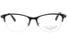 Ann Taylor ATP012 Eyeglasses Women's Petite Semi Rim Cat Eye