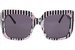 Betsey Johnson Bed-of-Roses Sunglasses Women's Fashion Square Shades