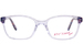 Betsey Johnson Empowered Eyeglasses Youth Kids Girl's Full Rim Square Shape