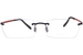 Blackfin Aero A-M BF942 Eyeglasses Rimless Oval Shape