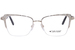 Caviar M5675 Eyeglasses Women's Semi Rim Square Shape