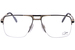 Cazal 7089 Titanium Eyeglasses Semi Rim Square Shape