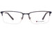 Champion Pushx Eyeglasses Men's Semi Rim Rectangular Optical Frame