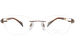 Charmant Line Art XL2136 Eyeglasses Women's Rimless Rectangular Optical Frame