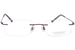 Charmant Men's Eyeglasses TI8333E TI/8333E Rimless Optical Frame