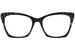 Coco Song Bamboo Heart CV297 Eyeglasses Women's Full Rim Butterfly Shape