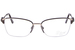 Diva 5546 Eyeglasses Women's Semi Rim Rectangle Shape