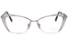 Diva 5555 Eyeglasses Women's Semi Rim Cat Eye