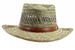 Dorfman Pacific Men's Gambler Straw Rush Outback Hat