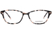 Ellen Tracy Havana Eyeglasses Women's Full Rim Rectangle Shape