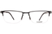 Flexon B2030 Eyeglasses Men's Semi Rim Rectangle Shape