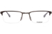 Flexon E1135 Eyeglasses Men's Semi Rim Rectangle Shape