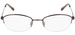 Flexon W3041 Eyeglasses Women's Semi Rim Oval Shape