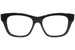 Gucci GG0999O Eyeglasses Women's Full Rim Cat Eye